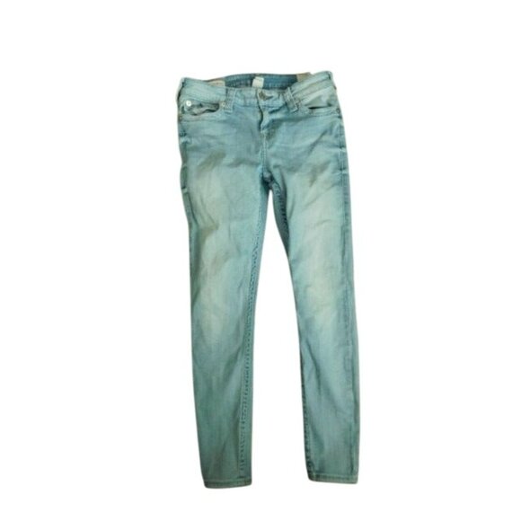 True Religion Size 28 Halle Mid rise skinny Denim Jeans - Picture 1 of 3
